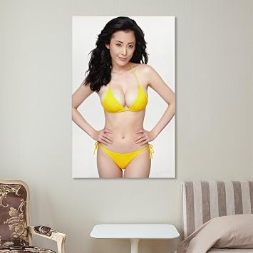 松坂慶子女優の美しいセクシーなポスター 30 プリント 部屋飾り ウォールアート ベッドルーム 版画 インテリア24x36inch60x90cm