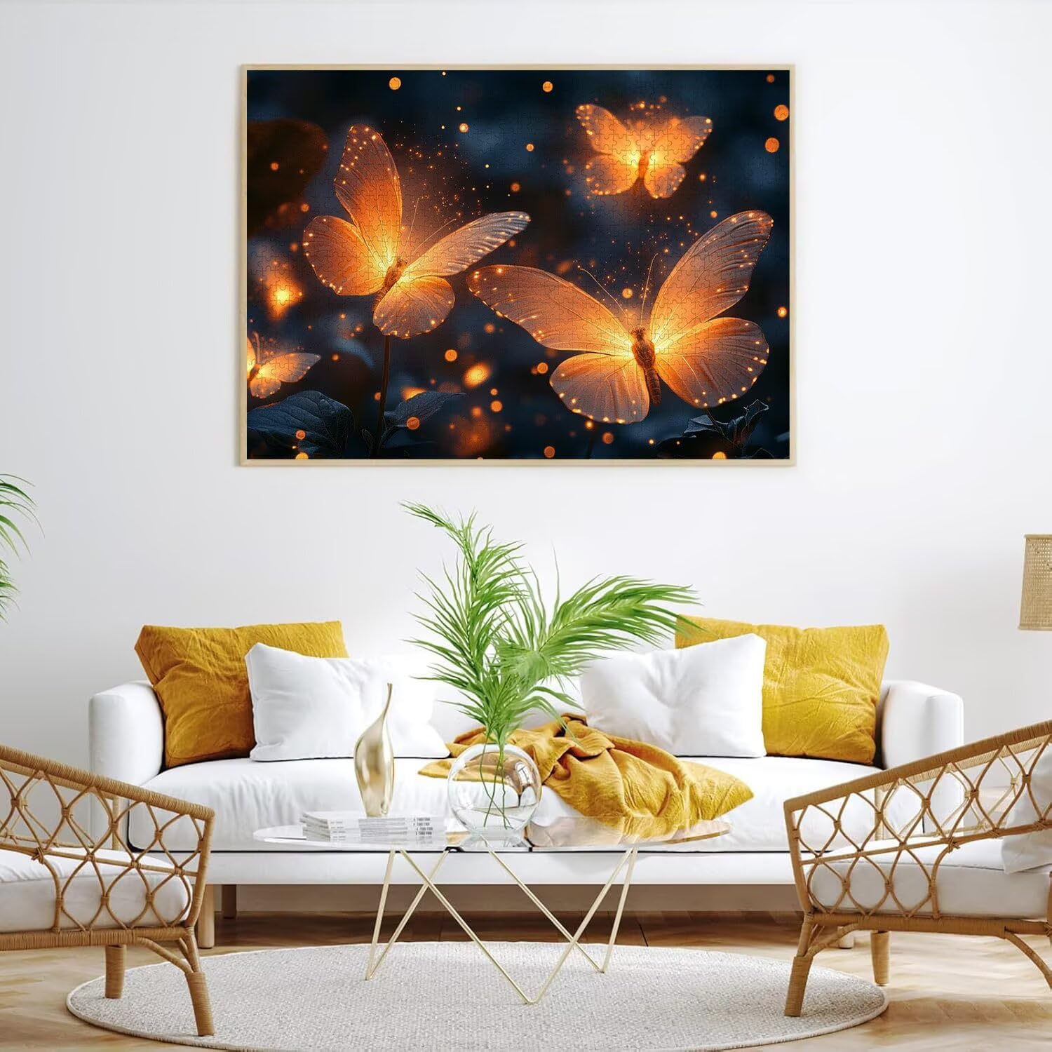 Puzzles 1500 Piezas, Puzzle Madera Mariposas sueño, n-246