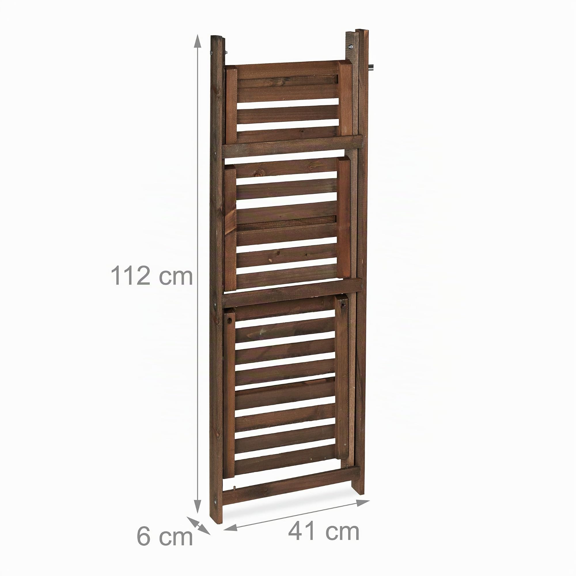 relaxdays Fioriera per Piante, Legno, 108,00 x 41,00 x 40,00cm