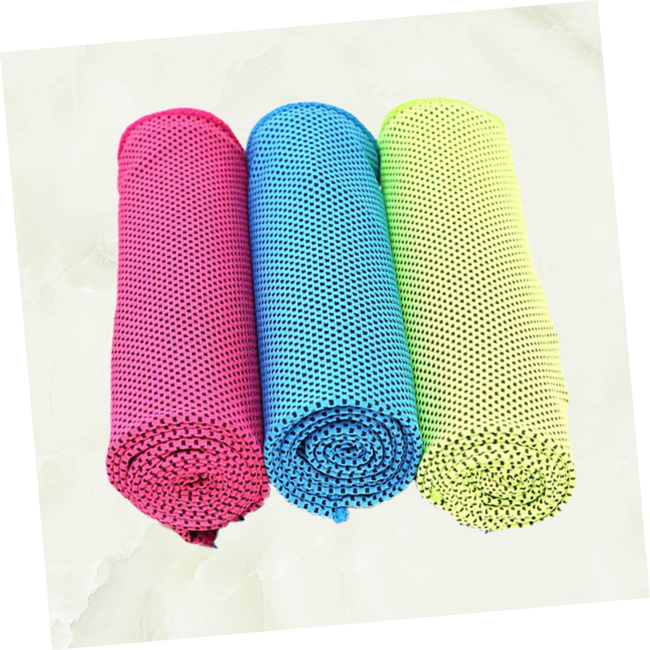Mipcase Sport Cooling Towel Set 3 Piece Ice Towel for Running Cycling Yoga Travel Camping Rosy