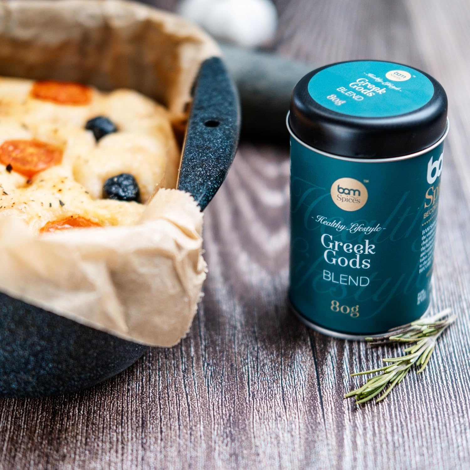 BAM Mélange d'Épices – Pour Recettes Sucrées et Salées, Sans Gluten, Saveurs Naturelles, Sans Additifs – Dieux Grecs, 80 g