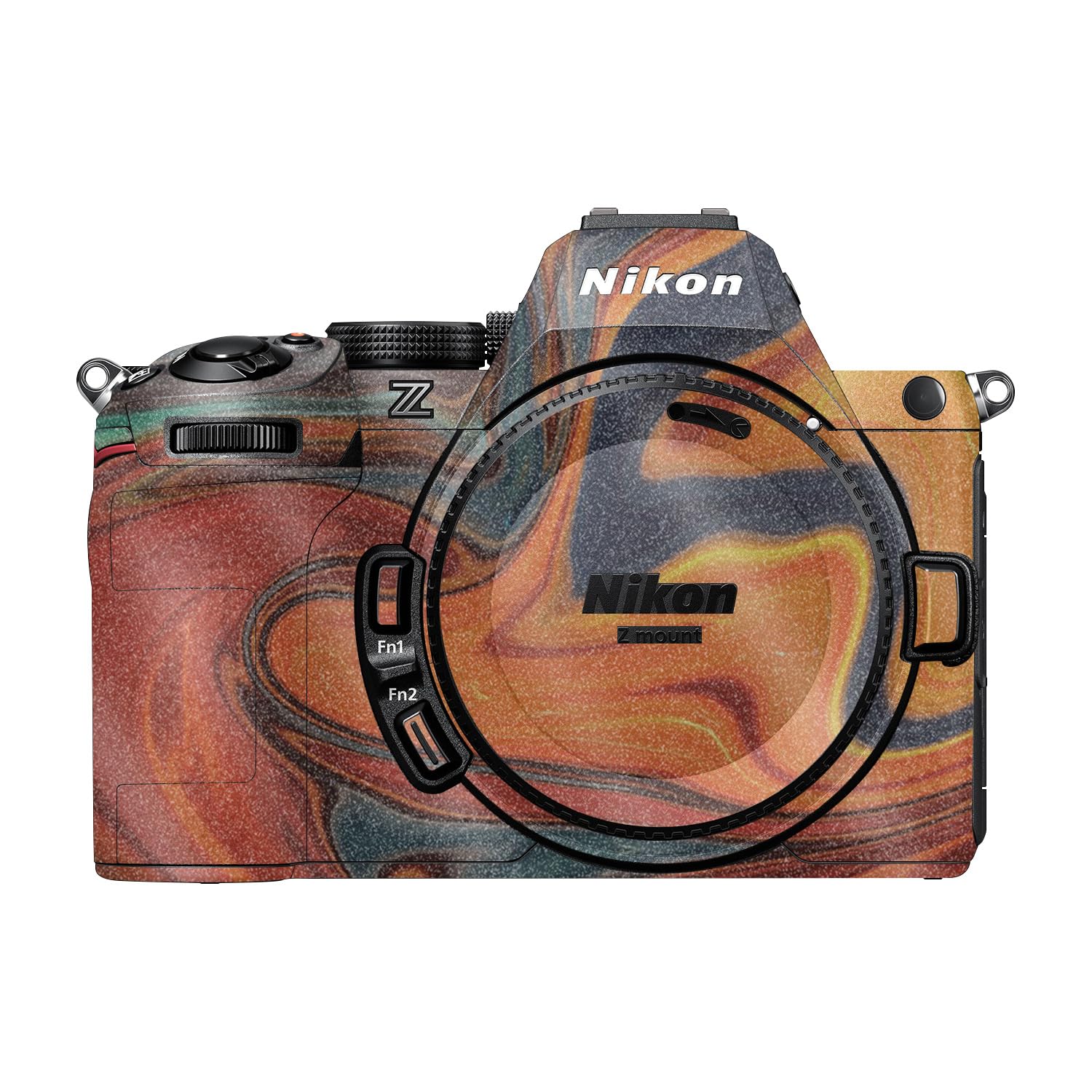Glossy Glitter Camera Skin Compatible with Nikon Z5 II (2025) - Lava Water - Premium 3M Vinyl Protective Wrap Decal Cover - Easy to Apply | Crafted in the USA by MightySkins