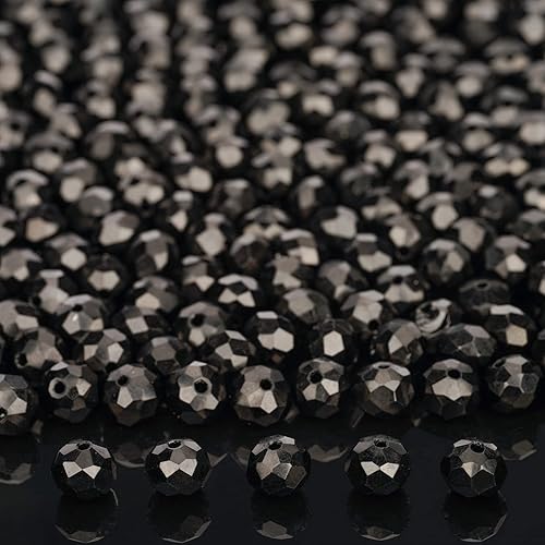 Miniatura 3 de Cuentas de cristal de bicona 10 hebras 650 cuentas de cristal facetado de 0315in para kit de fabricación de joyas pulseras anillos arte y