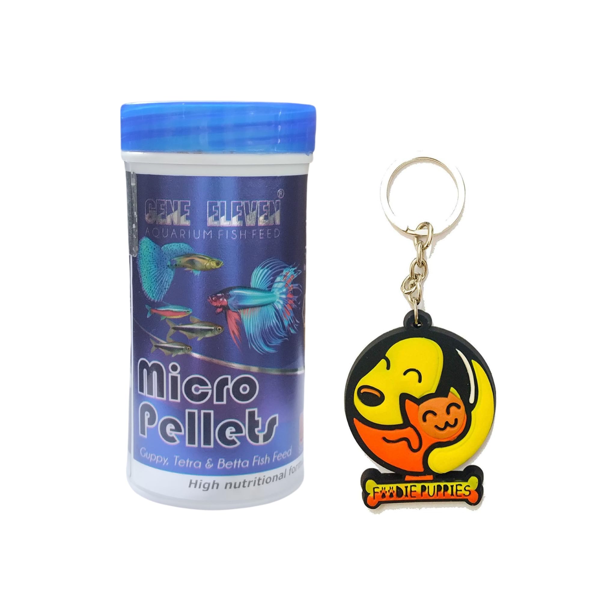 Foodie Puppies Gene Eleven Micro Pellets Fish Food 100gm Special Food  for Neon Cardinal Tetras, Guppies, Betta Fish, Cichlids Juvenile Tropical