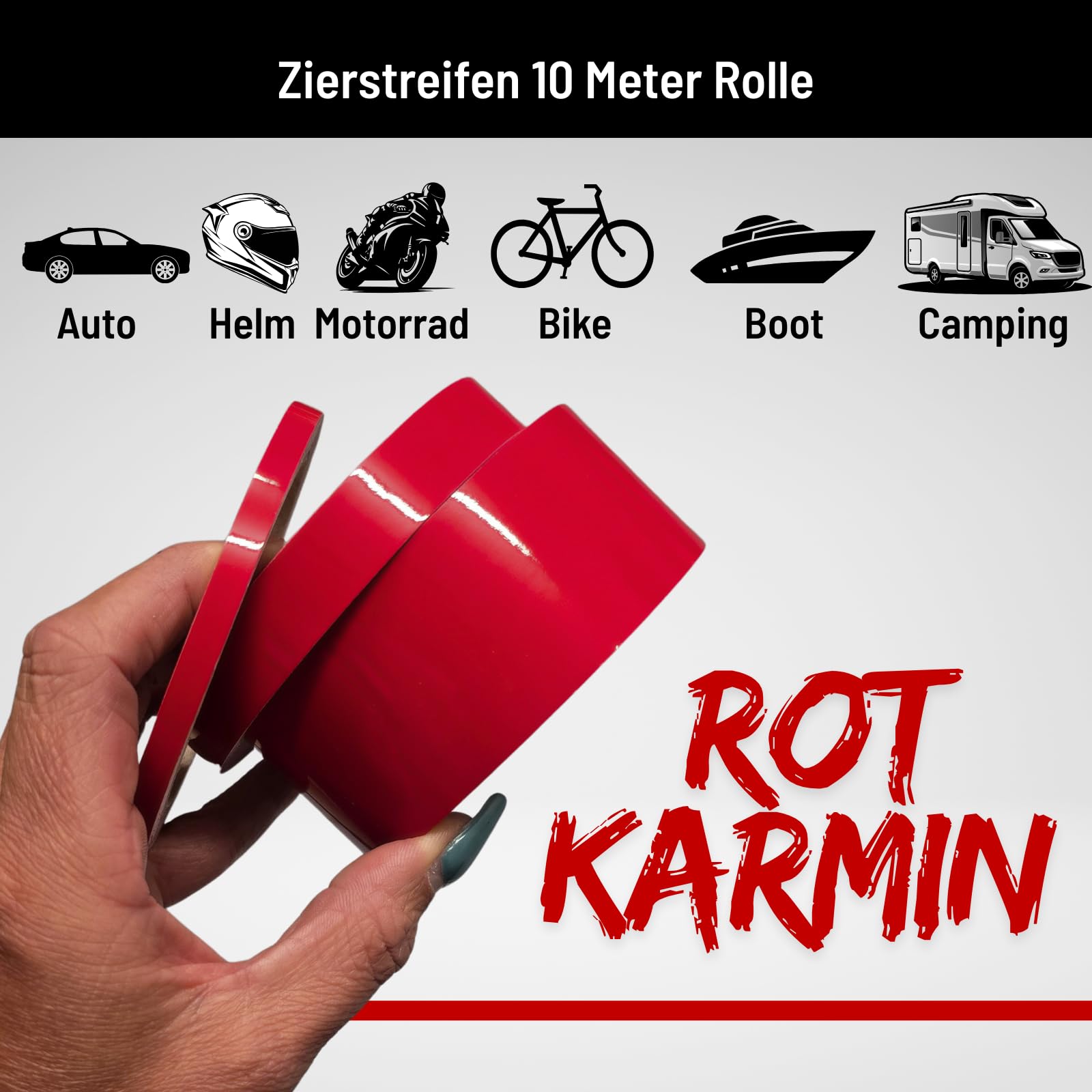 INDIGOS UG - Bandes Viper Pour Voiture - Bandes Décoratives Brillantes - Bleu Roi - 400 Cm X 25 Cm Bandes Décoratives - Autocollants - Pour Voiture, Bateau, Moto, Autocollants Pour Voiture - Design De