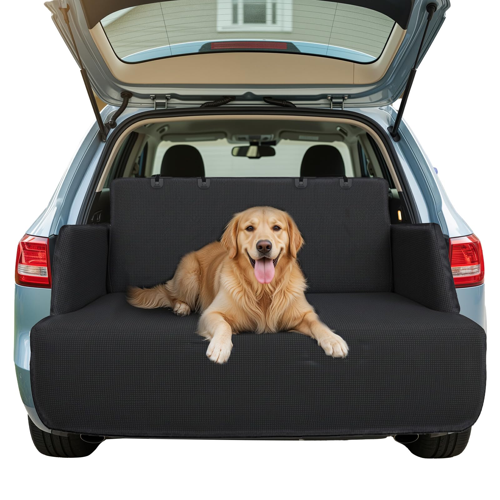 Protector Maletero Coche Perros, Funda Maletero Coche Universal con Protección Lateral y de Parachoques,165x104CM, Impermeable, Antideslizante, Regalos Originales para Hombre Papá