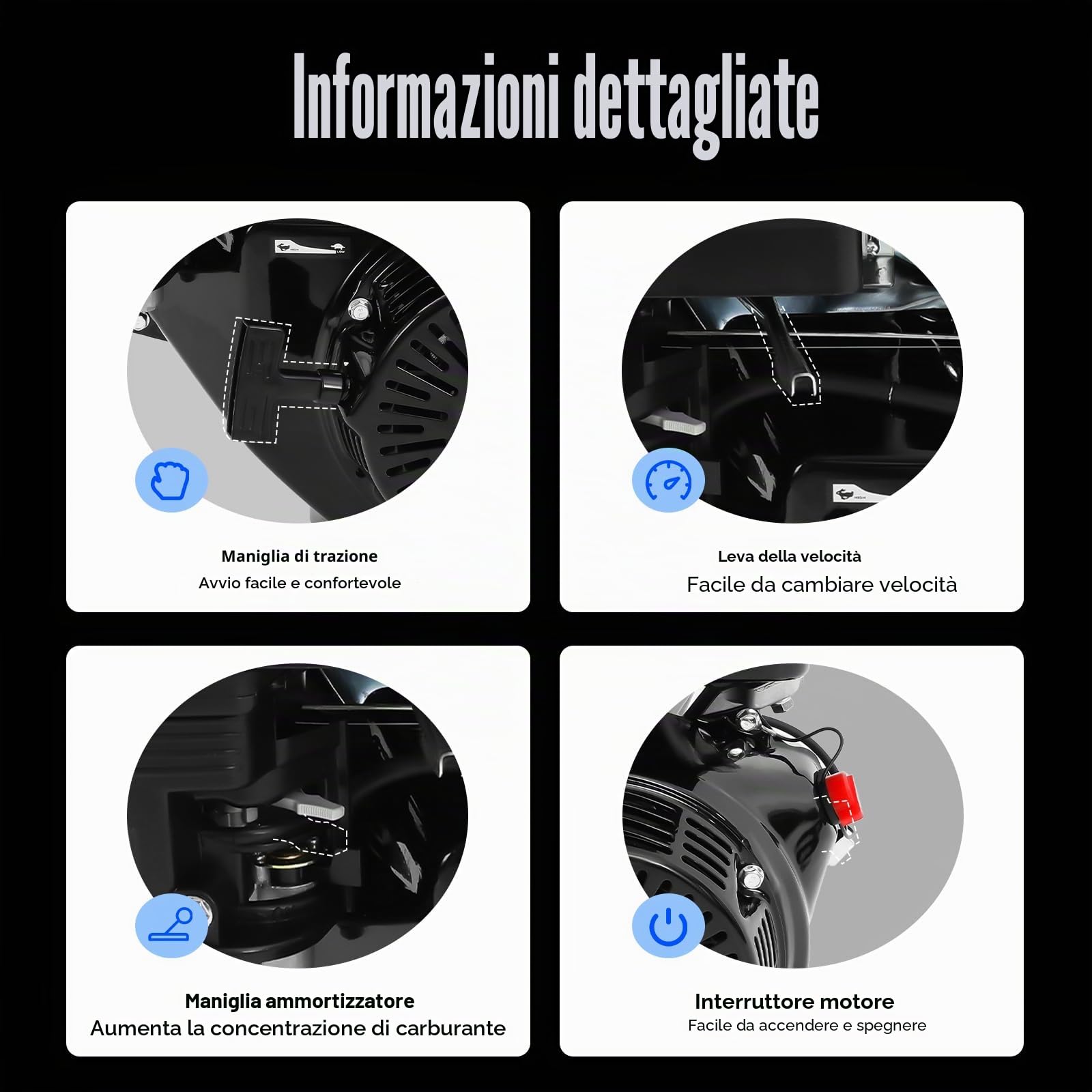 Motore a Benzina GXSFLG 15 CV 420CC, a 4 tempi, motore fisso, motore industriale, OHV con raffreddamento ad aria, albero da 25mm, 3600 giri/min, con funzione di allarme olio, per go-kart