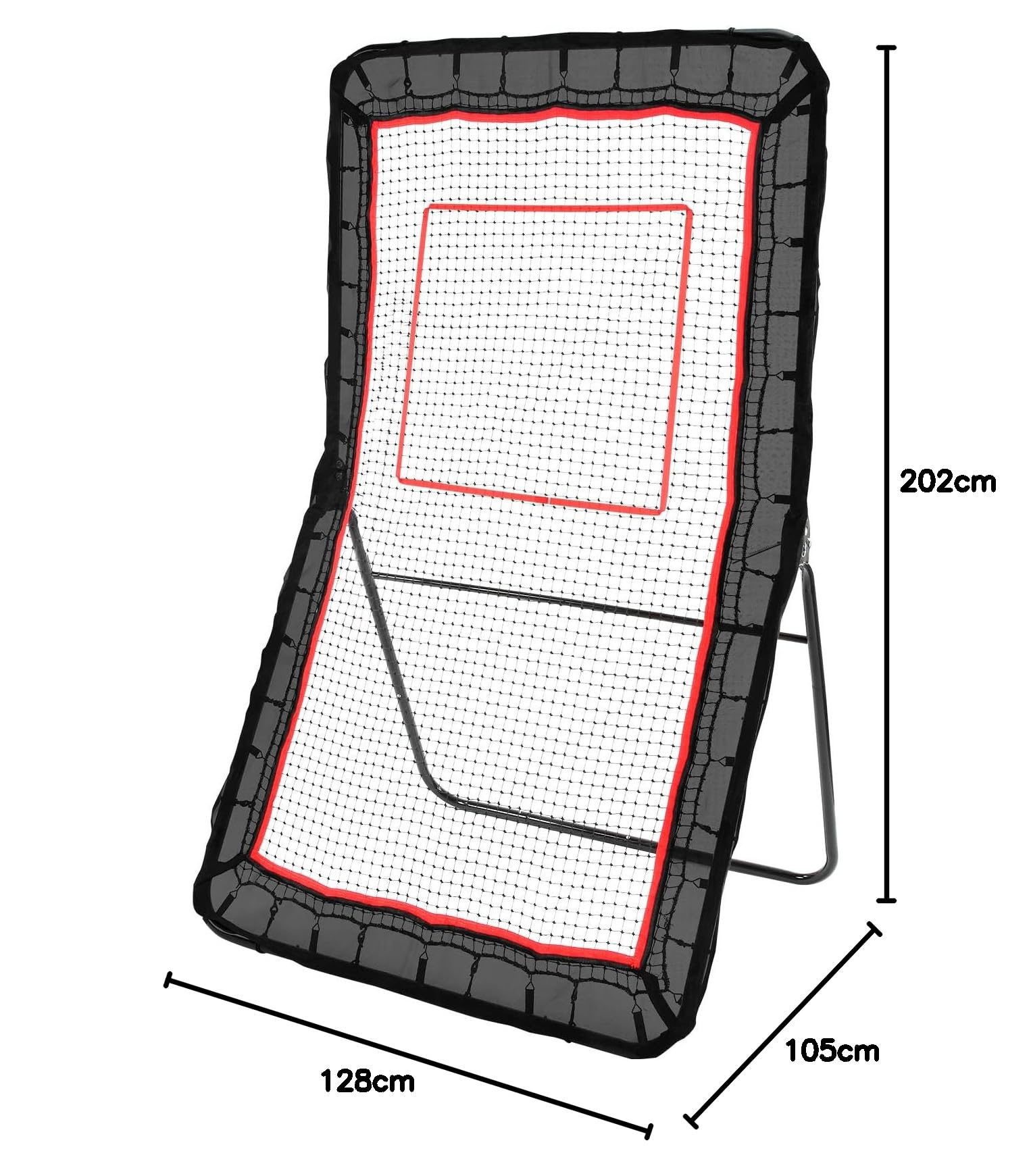 VEVOR Filet de rebond de crosse pour jardin, volley-ball, écran d'entraînement de retour de baseball, softball, angle réglable, avec cible