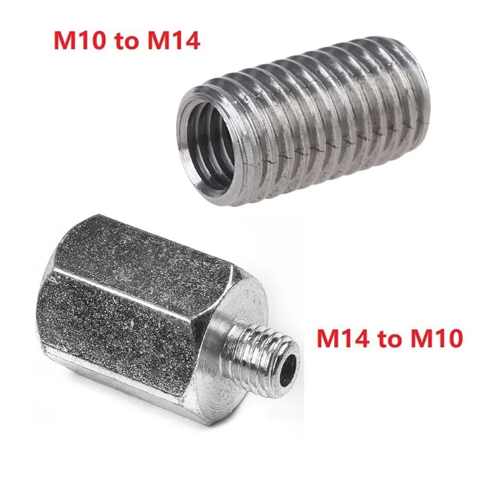 1PCS M10 M14 Adapter Winkel Grinder Polierer Gewinde Bohrer Interface Converter Power Werkzeug Zubehör Anschluss(M14 to M10)