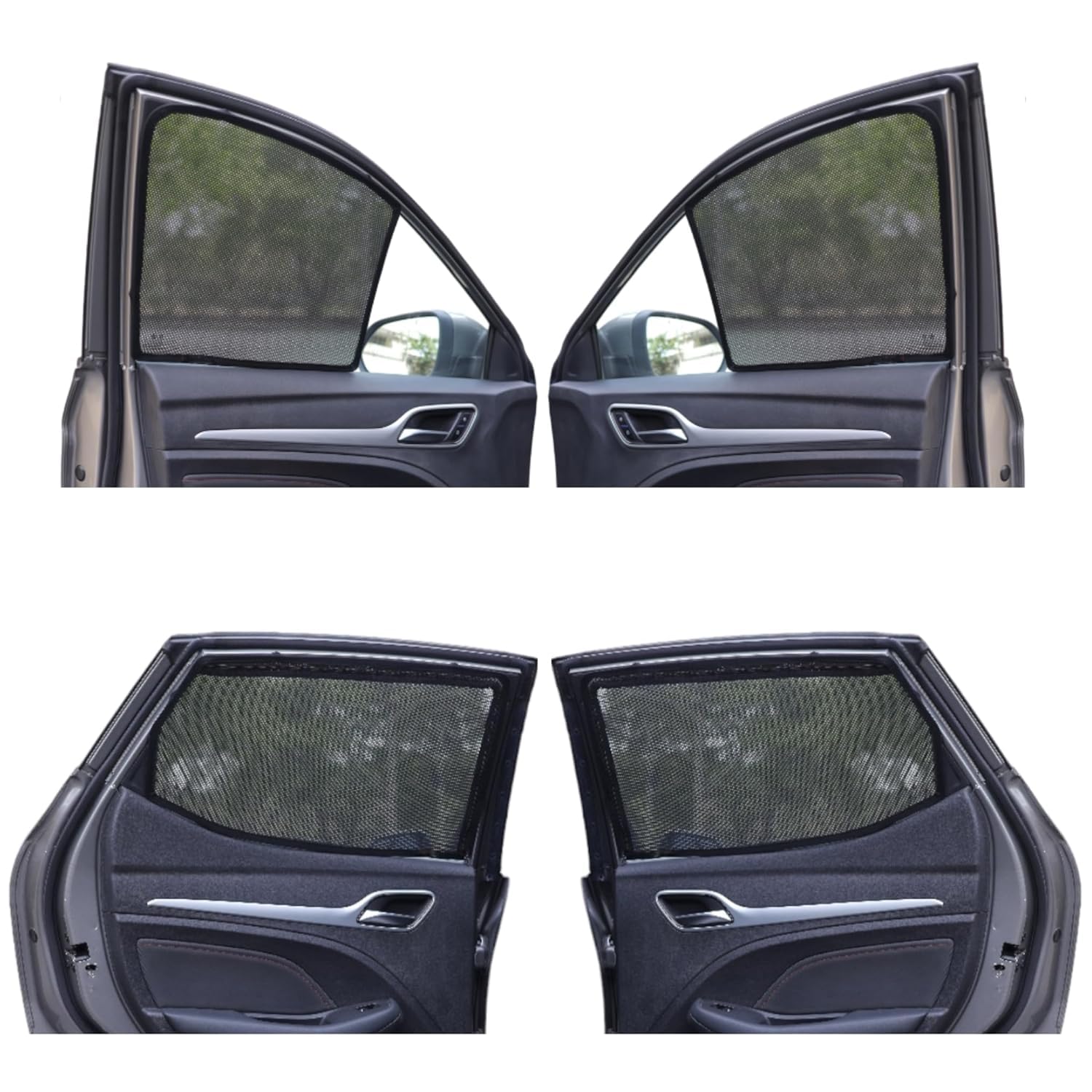NEODRIFT 'NeoShade' Magnetic Car Sunshades for MG Gloster – Set of 6 (Full Set: Front, Middle & Rear) | Zipper Only on Middle Row, UV Protection, Magnetic Grip, Privacy & Heat Control