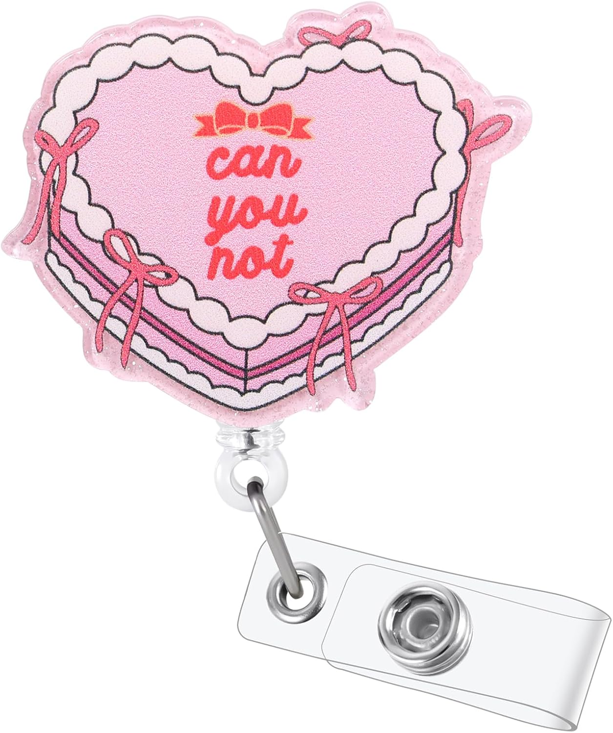 Can You Not Funny Nurse Badge Reel, Cute Retractable ID Card Badge Holders, Medical Badge Clip for Nurses Station Psychiatry ER ED RN CNA Social Workers Psychologist Physician Front Desk Receptionist