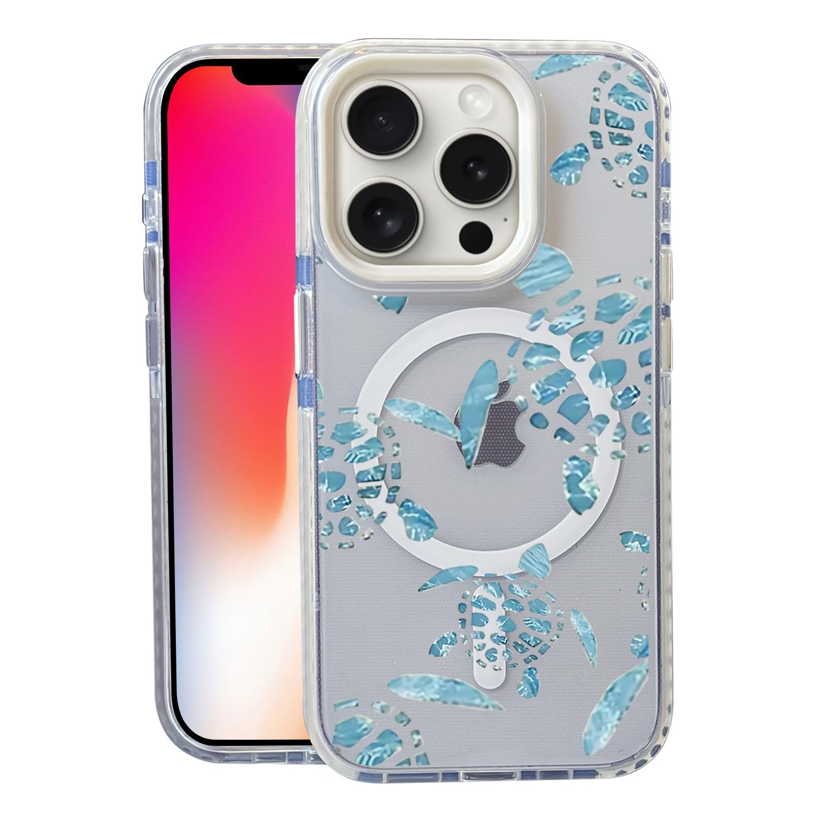 Nimeey Turtle for iPhone 16 Pro Max Case,MagSafe Compatible,Matte Soft Slim Shockproof Cover,Anti-Fingerprint,Anti-Yellowing,Anti-Scratch Back,