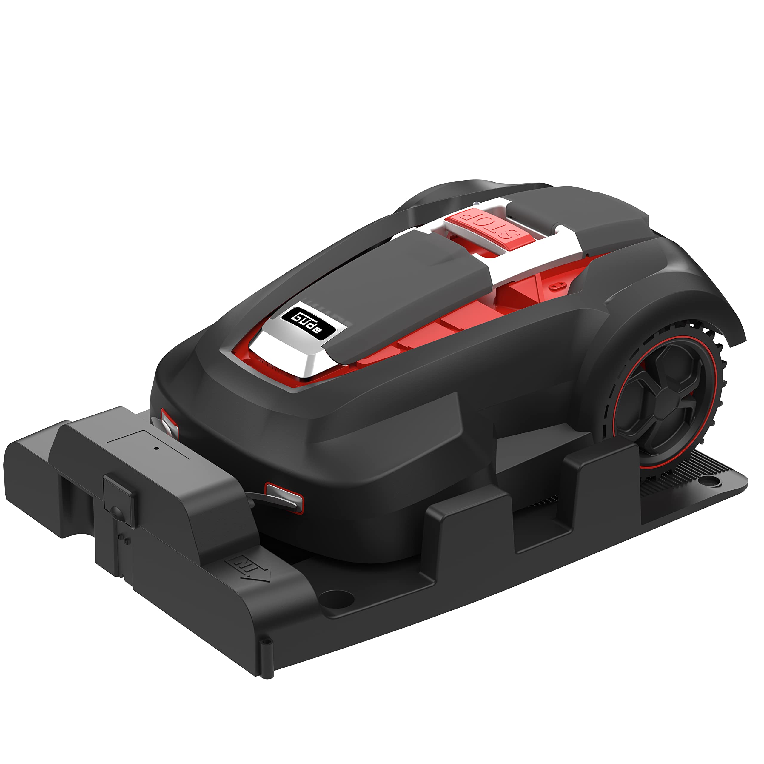 Güde 95447 robot tosaerba GRR 240.1 (area di lavoro regolabile da 50 m² a 1000 m², altezza di taglio regolabile in 5 posizioni, 28 V, agli ioni di litio, 3 Ah)