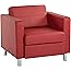 Amazon.com - OSP Home Furnishings Pacific Armchair with Padded Box ...