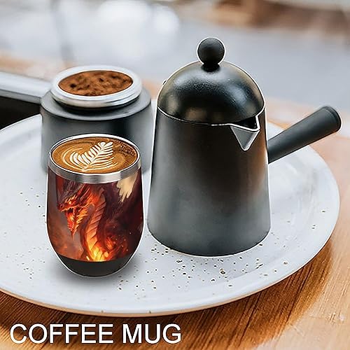 Miniatura 5 de Vaso de vino aislado de acero inoxidable con tapa, tazas de acero inoxidable, taza de viaje de doble pared aislada al vacío, 12 onzas