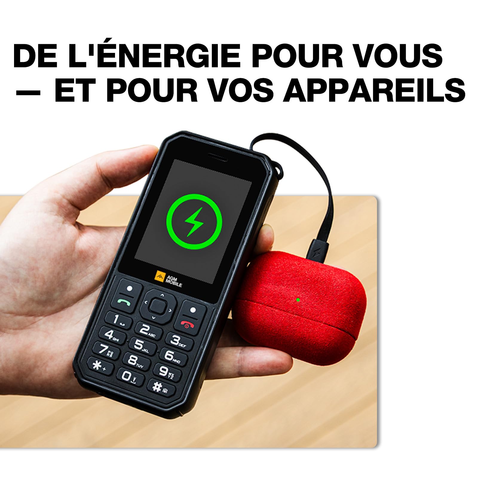 AGM M11 Téléphone Extérieur 4G IP68/IP69K Double SIM Écran 2,8" 4000mAh