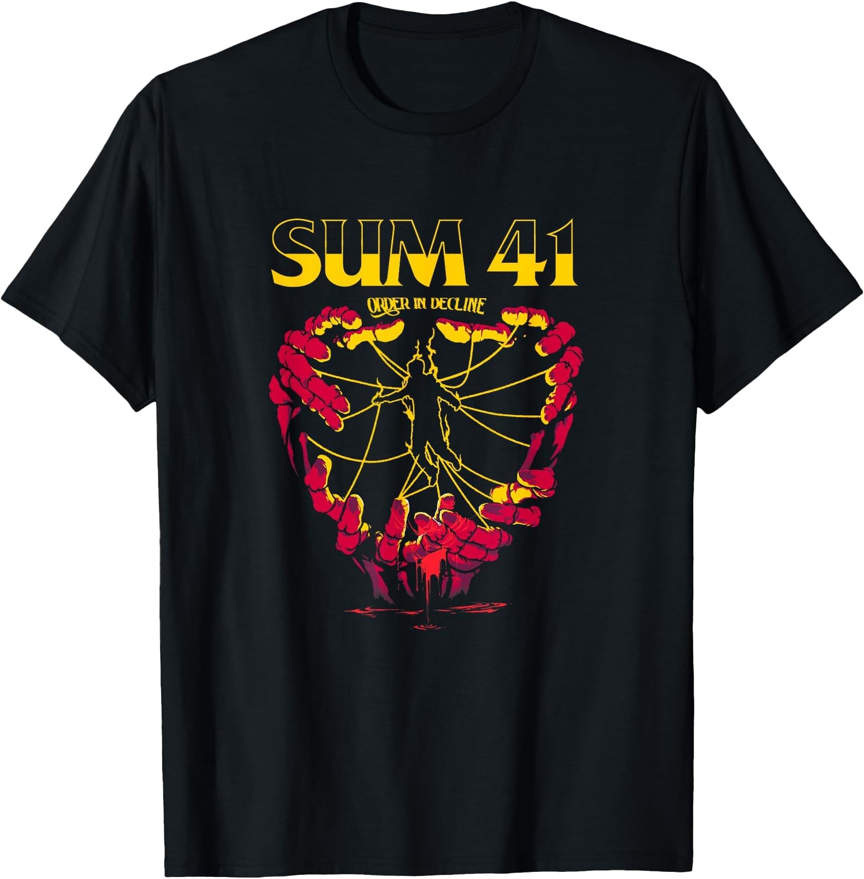 Hand Strings T-Shirt, Men, Black, 3X-Large