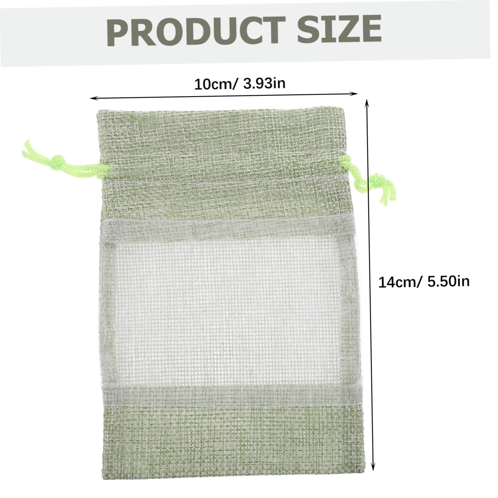 HOLIDYOYO 10pcs Clear Drawstring Storage Bags Small Organizers for Jewelry Candy Travel Use Lightweight Mesh Pouches Easy Open Design for Home and Party Favors