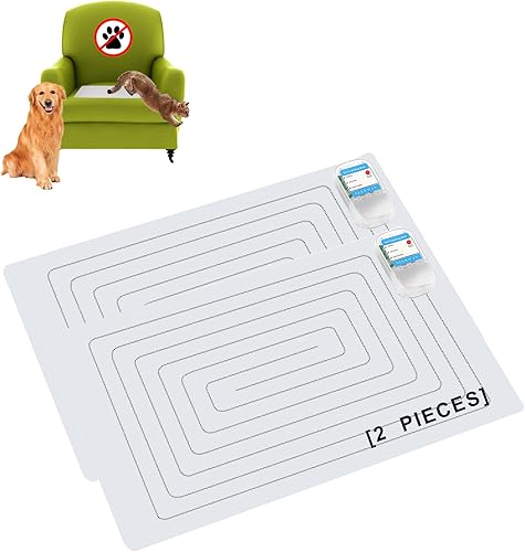 Miniatura 9 de SEERWAY Alfombrilla de choque para mascotas 2 piezas, almohadillas de choque para entrenamiento de perros y gatos en interiores, alfombrilla