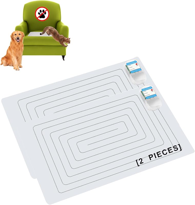 Tapete Repelente para Cães e Gatos SEERWAY com 3 Modos de Adestramento, PVC Impermeável, 2 Unidades