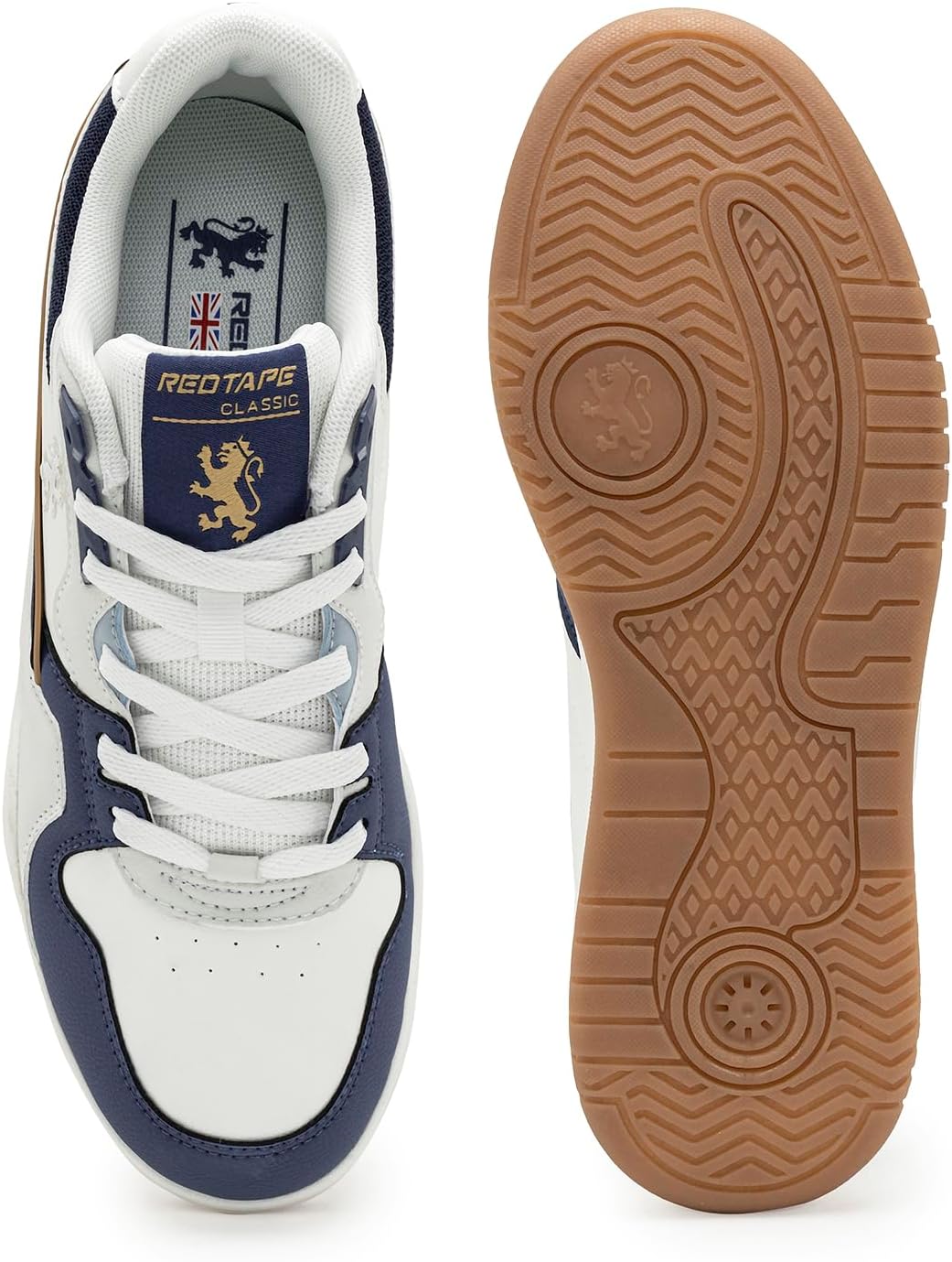 Red Tape Men's Chunky Platform Fashion Sneakers, Lightweight Low Top Casual Dress Men's Shoes with Cushioned Insole, Lace-Up Closure, Non-Slip Sole, Ideal for Office, Travel & Daily Wear - Image 4