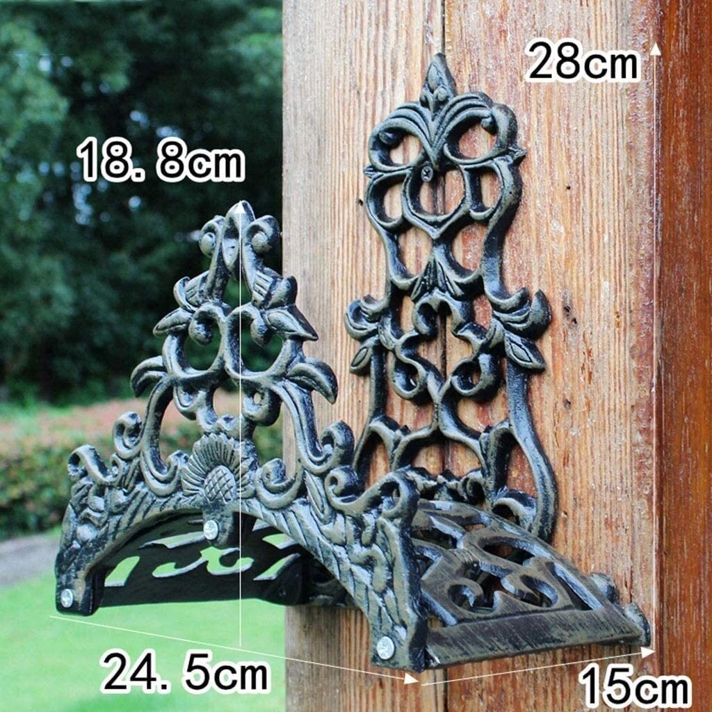 Soporte for Manguera de jardín, Soporte for Manguera de jardín de Hierro Fundido Resistente Colgador de Manguera de Agua montado en la Pared Decorativo