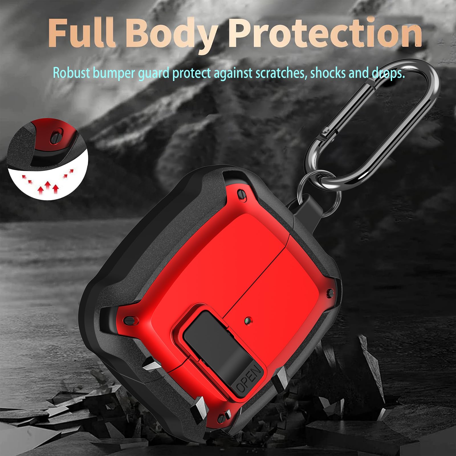 Amazon.com: Galaxy Buds 3 Pro/3/3 FE Case Cover with Secure Lock