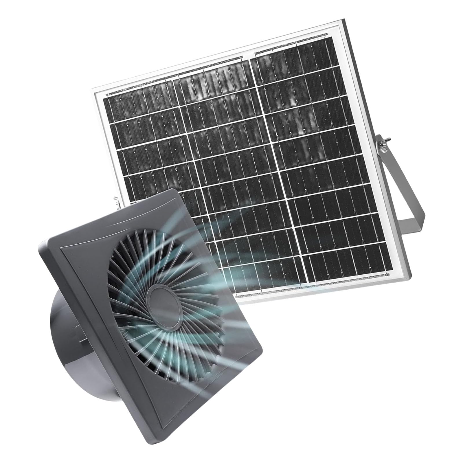 Buxuaaaa Weatherproof Solar Panel Fan 3W Heat Reduction Fan Exhaust for Ventilating Chicken Coops Sheds and Pet Houses Solar Panel