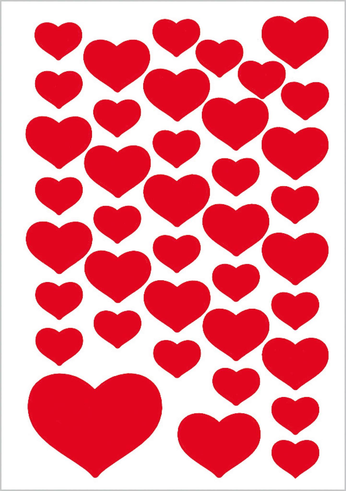 TopStick 1339 Stickers for Kids with Heart Motifs 40 Labels Per Sheet, 2000 Labels - Image 3
