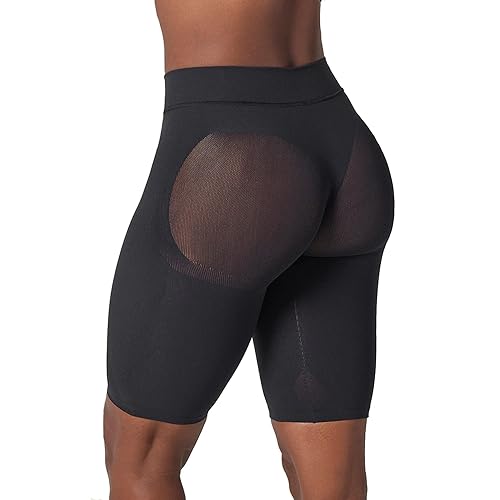 Leonisa Seamless Shapewear High-Waisted Butt Lifting Capri or Shaper Shorts Thigh Slimmer Girdle for Women Tummy Control