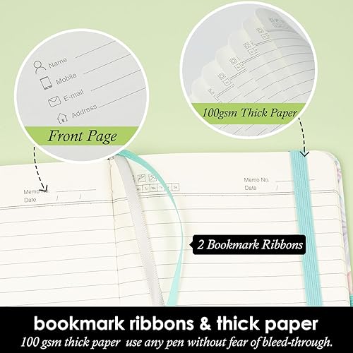 Miniatura 105 de Cuaderno pequeño de cuero con bolígrafo para escribir mujeres, con bolsillo pequeño, minibloc de notas forrado para viajes y trabajo, cuaderno de 3