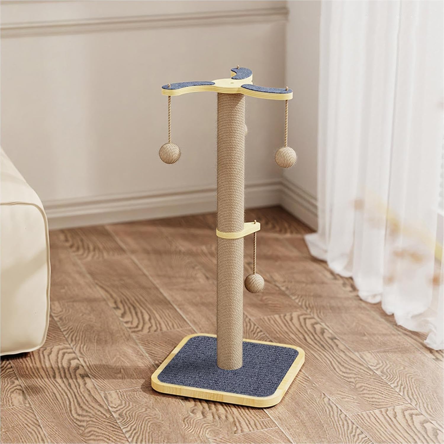 猫爪とぎ器,室内猫向け高めのキャットタワー | ソファ壁面保護 ペットおもちゃ 登り遊び ストレス解消 カーペット付き