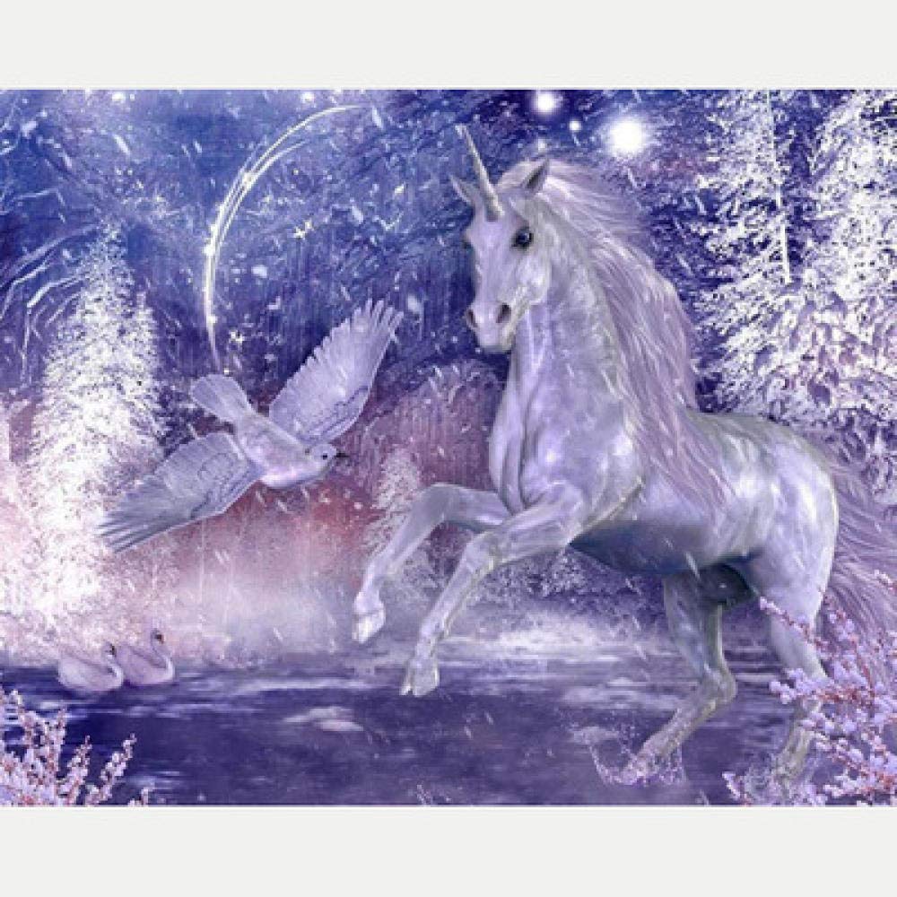 Broderie de diamant licorne féerique pour illuminer une chambre
