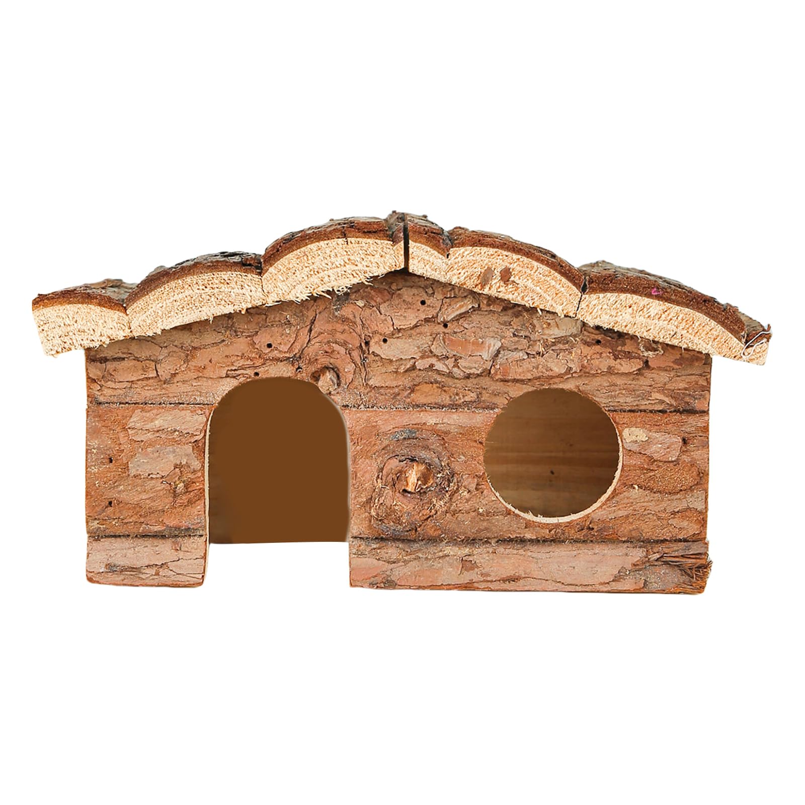 NEWFT Small Animal Shelter House Pet Cage Corner Cabin House Rodents Hideouts Entertainment House Hedgehogs Habitat Decors