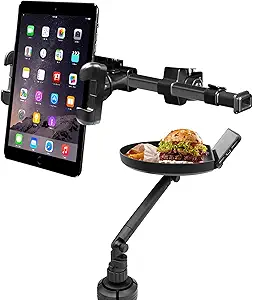 Macally Car Headrest Tablet Mount and a Car Cup Holder Food Tray, The Best Car Accessories!