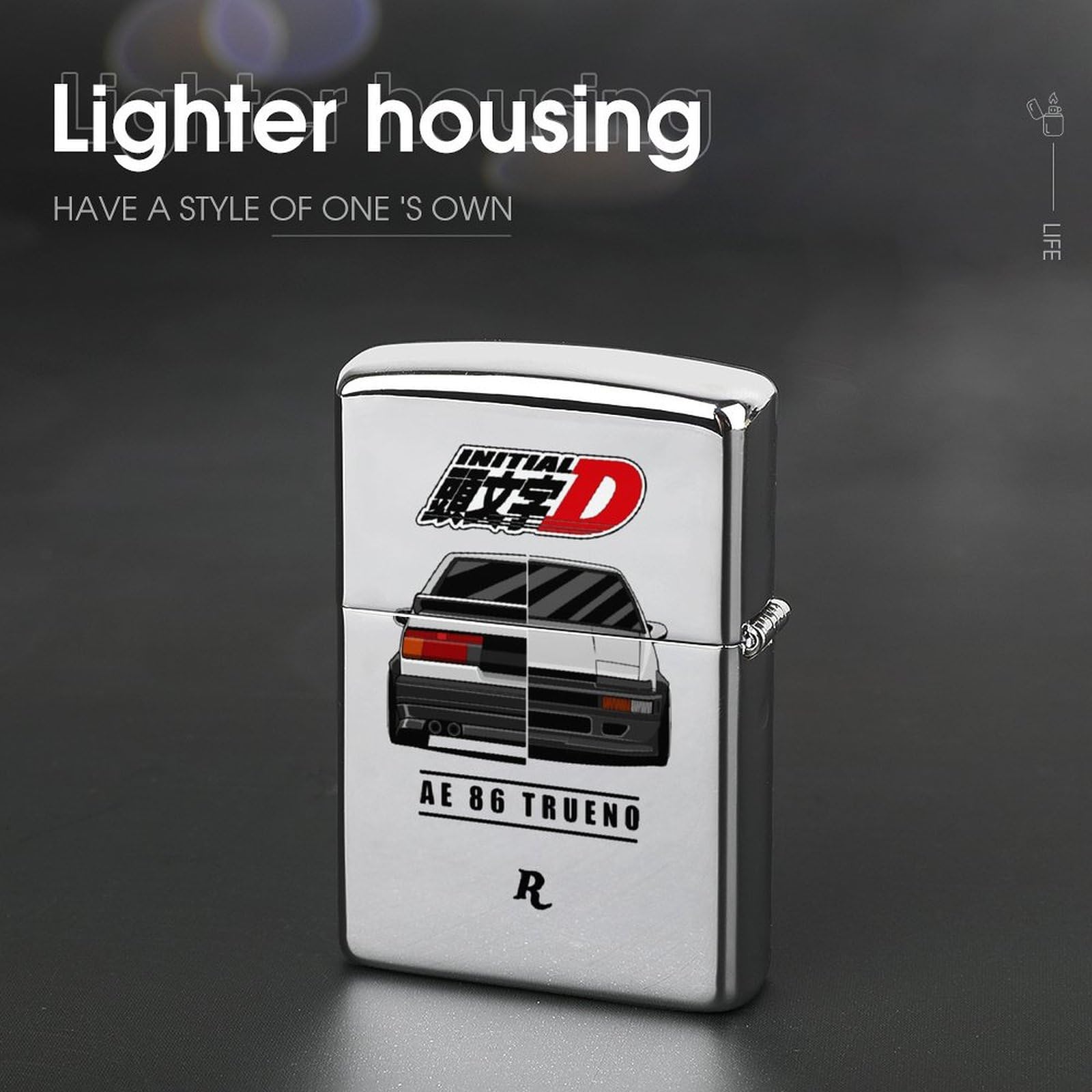 Amazon.co.jp: ライターケース 頭文字d イニシャル D Ae86 ZIPPO 