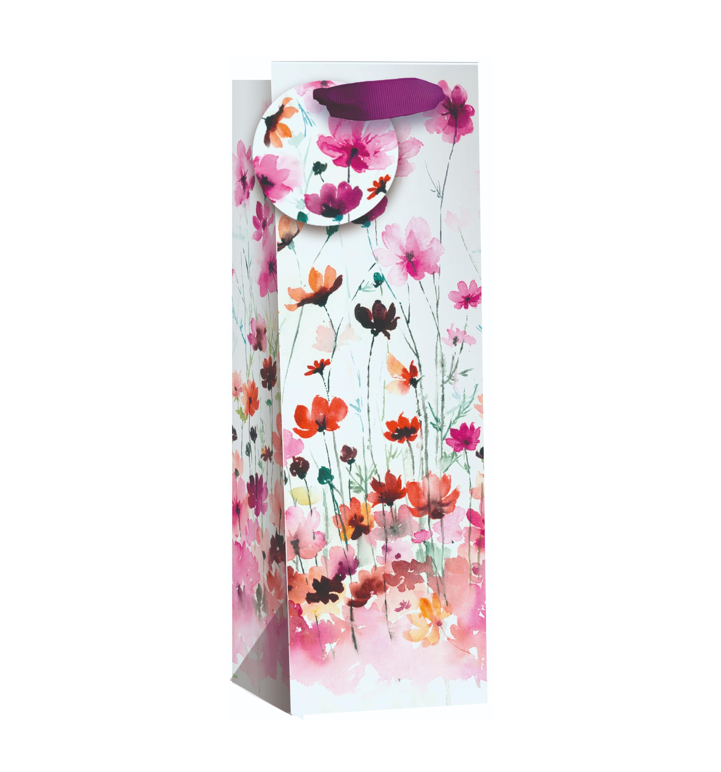 AbbeyShake bottle gift bags one size multicoloured - Pack of 6 (pink floral) — image 1