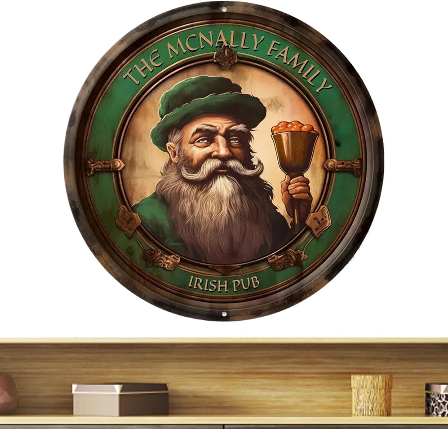 Adorable panneau mural de pub irlandais, affiche murale de bar vintage, panneau de pub irlandais rustique, affiche murale drôle, décor de pub irlandais drôle, panneau de pub irlandais mural, panneau de décoration rustique vintage pour accessoires de bar de salon