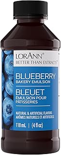 Lorann Oils Bakery Emulsions Natural and Artificial Flavor 4oz-Blueberry, Other, Multicoloured, 6.82 x 6.82 x 13.43 cm