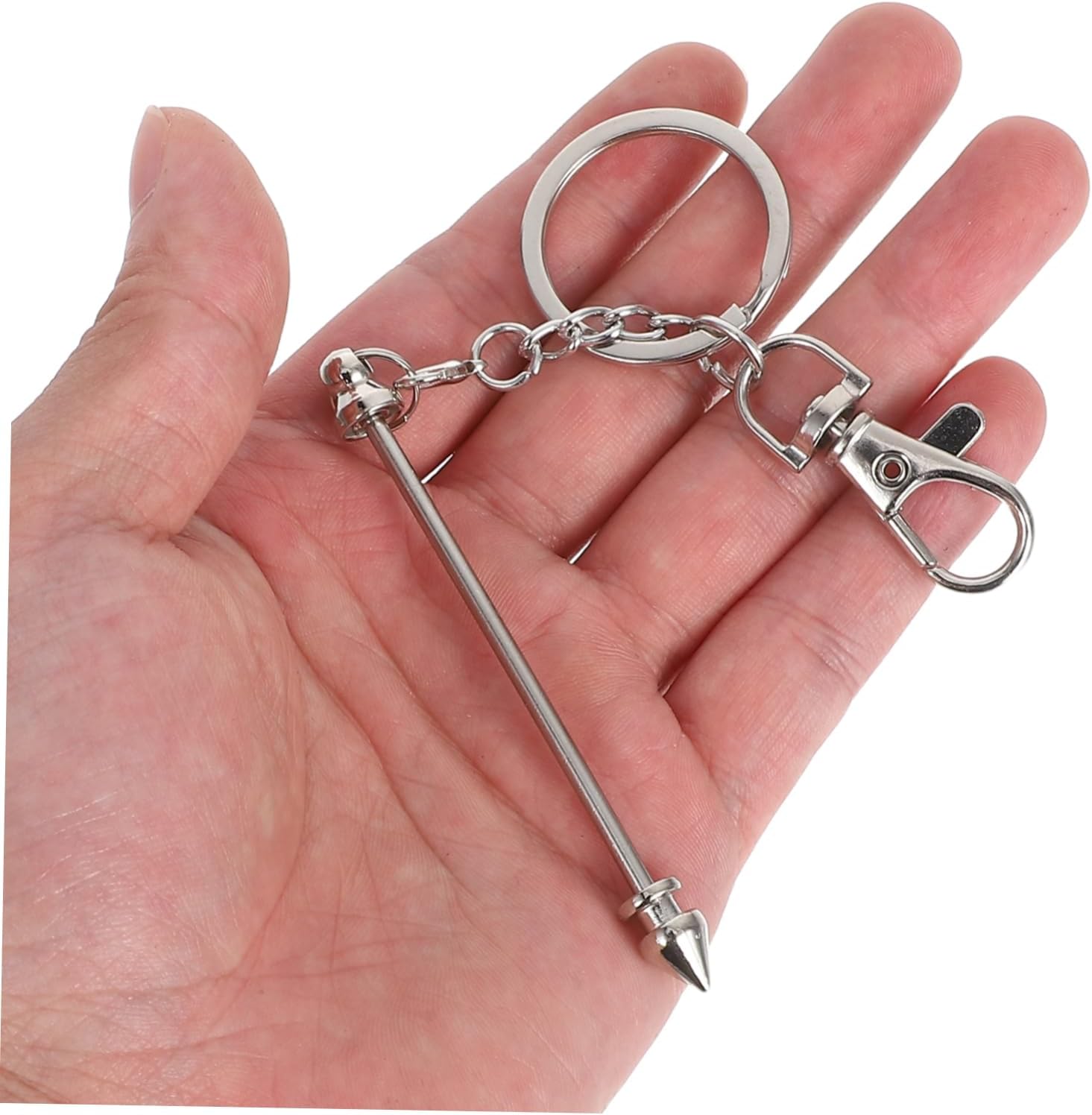GALPADA 18PCS Metal Keychain Bars with Lobster Claw Clasp DIY Pendant Craft Supplies for Keychain Projects Versatile Use for Custom Charms and Accessories image 4