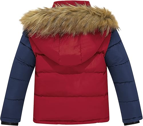 Miniatura 2 de FARVALUE Abrigo de invierno resistente al agua para niños chaqueta acolchada cálida con capucha parka gruesa para niños
