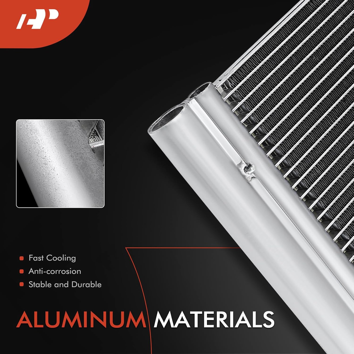 A-Premium Air Conditioning A/C Condenser Compatible with BMW M5 2012-2017, M6 2012-2018, M6 Gran Coupe 2014-2019, 3.0L 4.4L, Replace# 4434, 17112284243