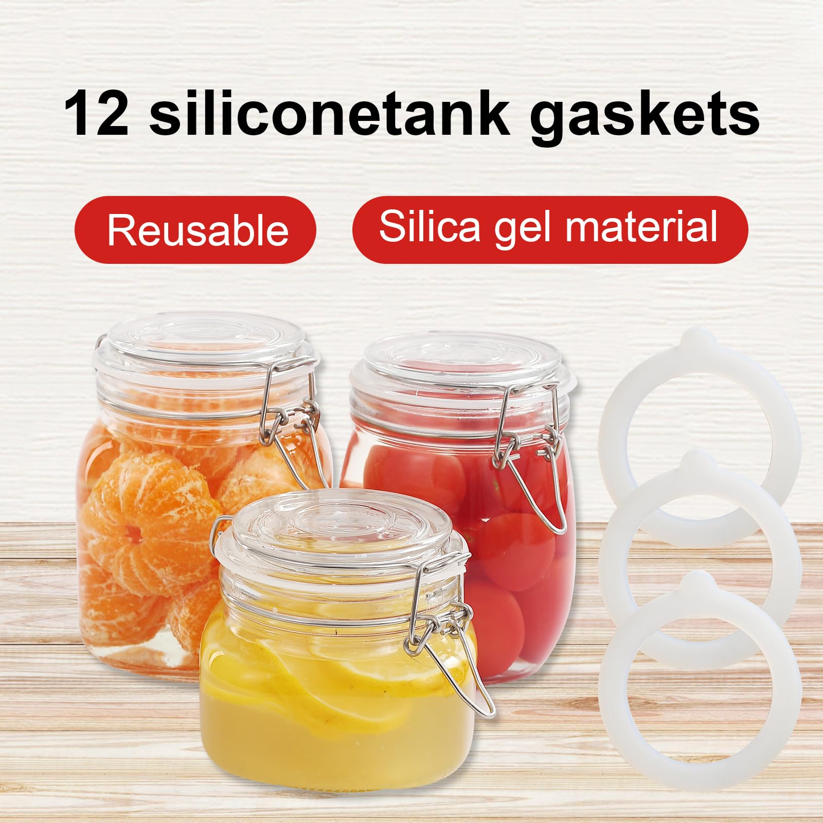 Juntas De Silicona Para Tarros - Pack De 10 (3.7 Pulgadas)