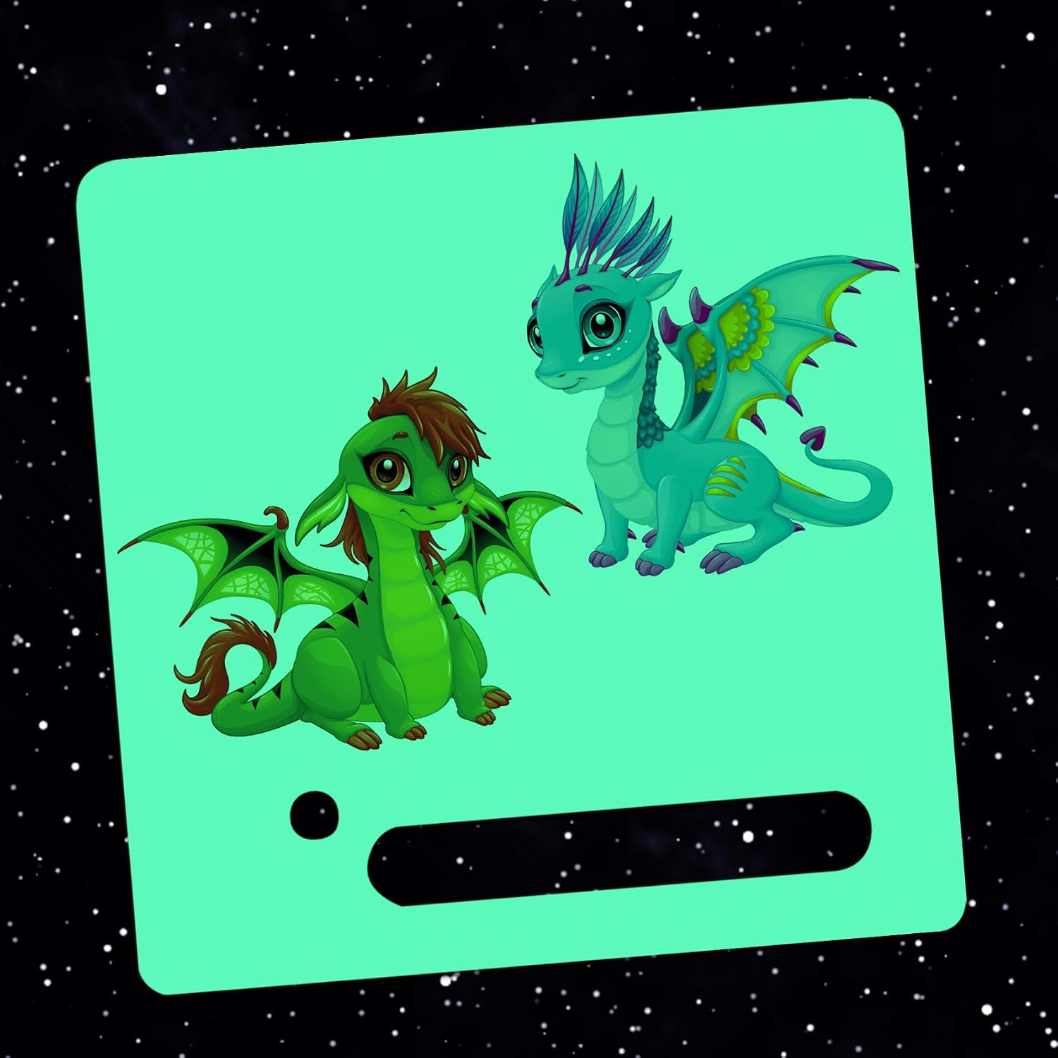 yabaduu Protective Film Protective Cover Luminous Sticker for Toniebox Perfect Fit Self-Adhesive Child-Friendly Film for Children Toys (Y031-37 Dragon - Image 3