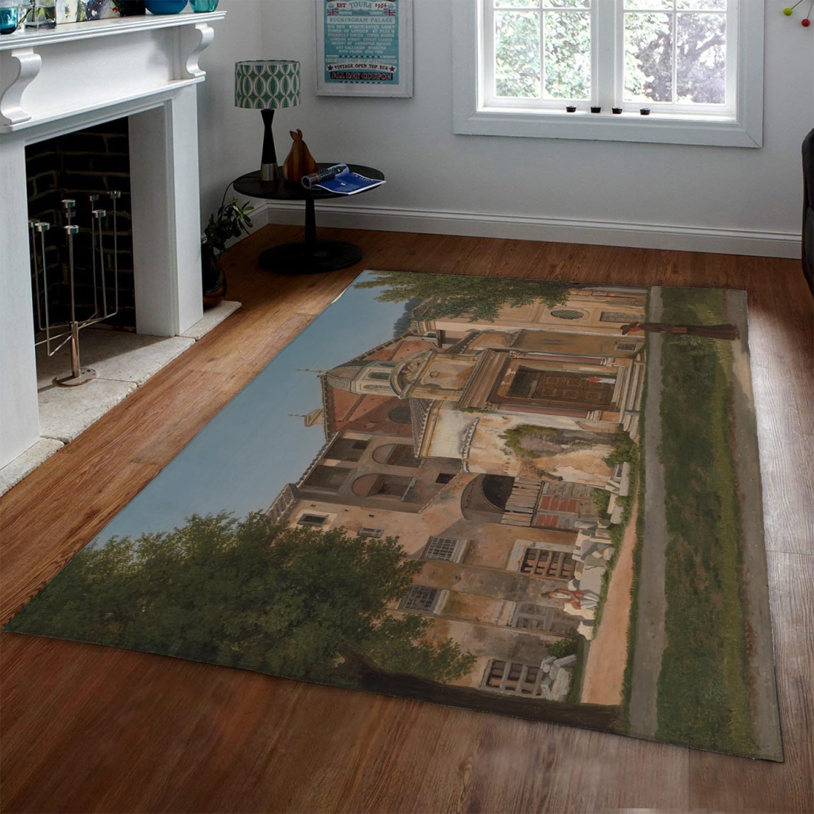 Tapis imprimé Via Sacra Eckersberg salon chambre cuisine : grand tapis décoratif léger 150x240