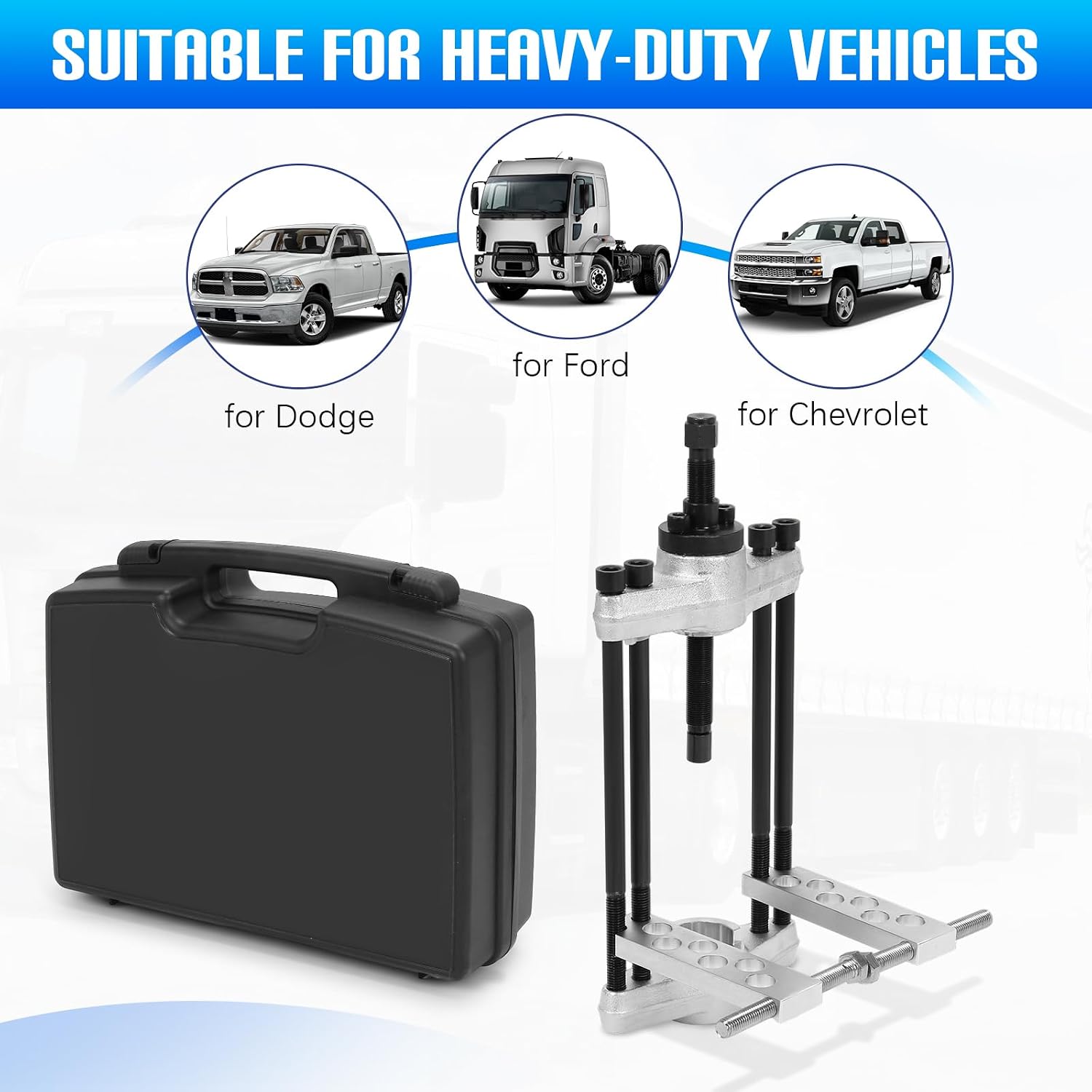 Heavy Duty Semi Trucks Accessories for Semi Trucks Tiger Tool King Pin Press Works on Class 3-8 Transportation Equipment 90150