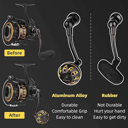 Miniatura 8 de GOMEXUS Manija de alimentación para Daiwa BG 1500-8000 (elija la opción para diverso tamaño)