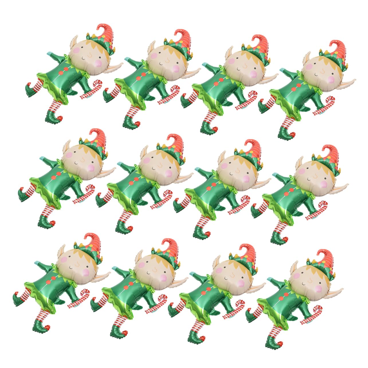Cabilock 50pezzi Palloncini Natalizi in Alluminio Di Zucchero Decorazioni Per Feste Di Natale Compleanni Shower e Celebrazioni
