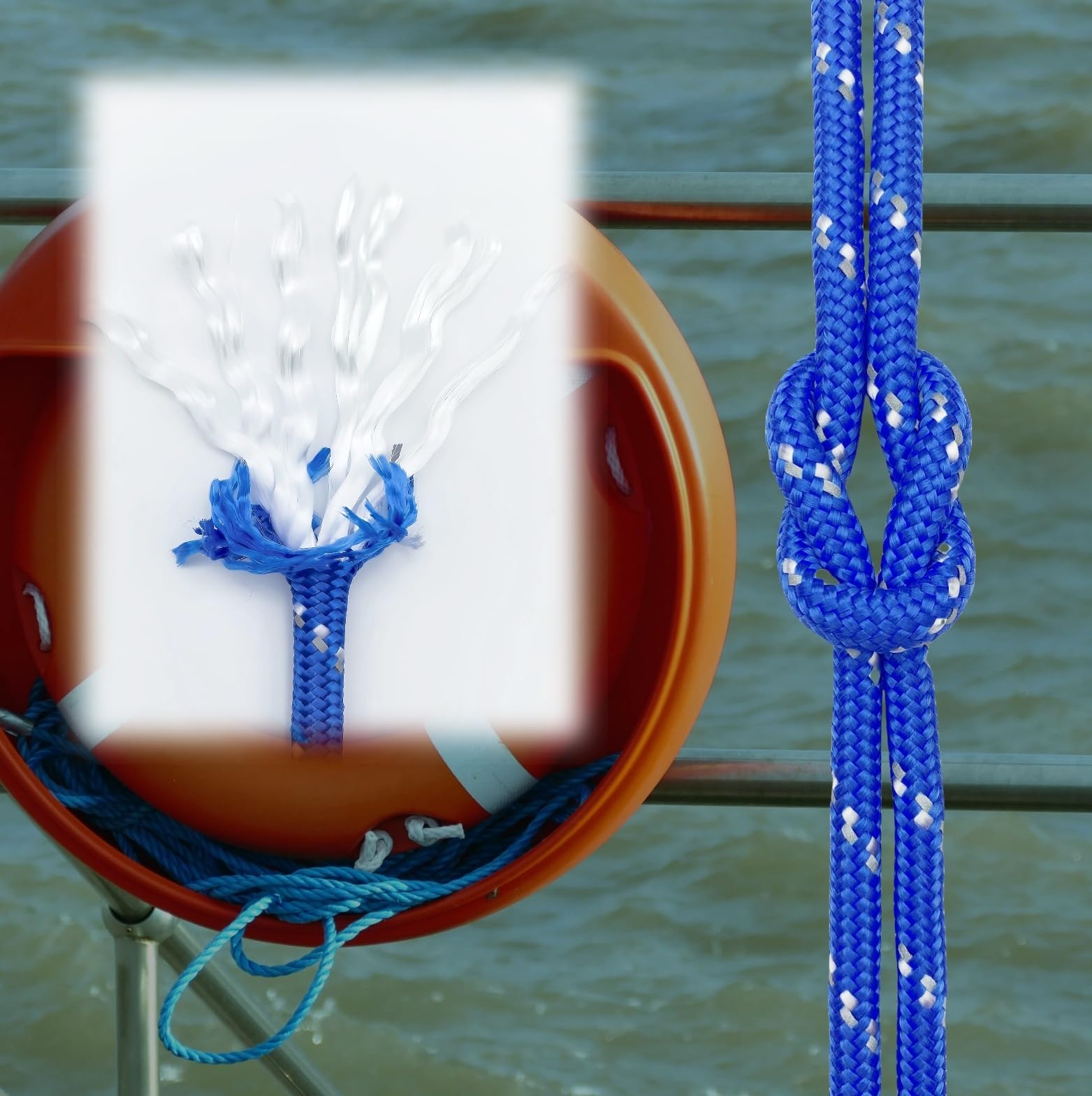Cuerda de polipropileno paracord de 6 mm resistente al deshilachado, cuerda de nylon, cuerda para botes, cuerda de repuesto, cuerda para exteriores, cabo marino, azul, cuerda ppm para deportes