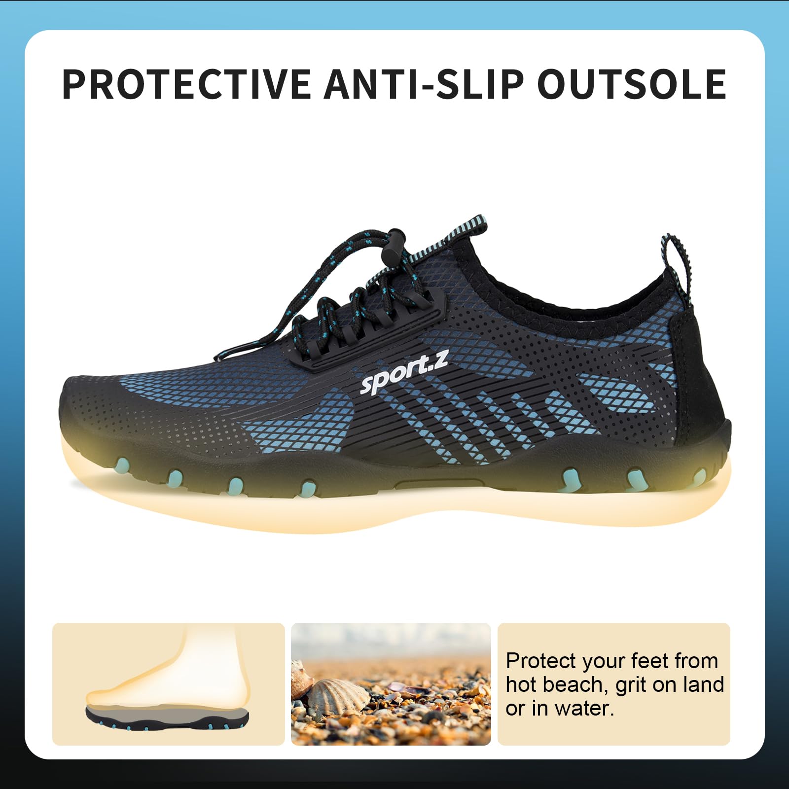 IceUnicorn Chaussures Aquatiques Hommes Femme